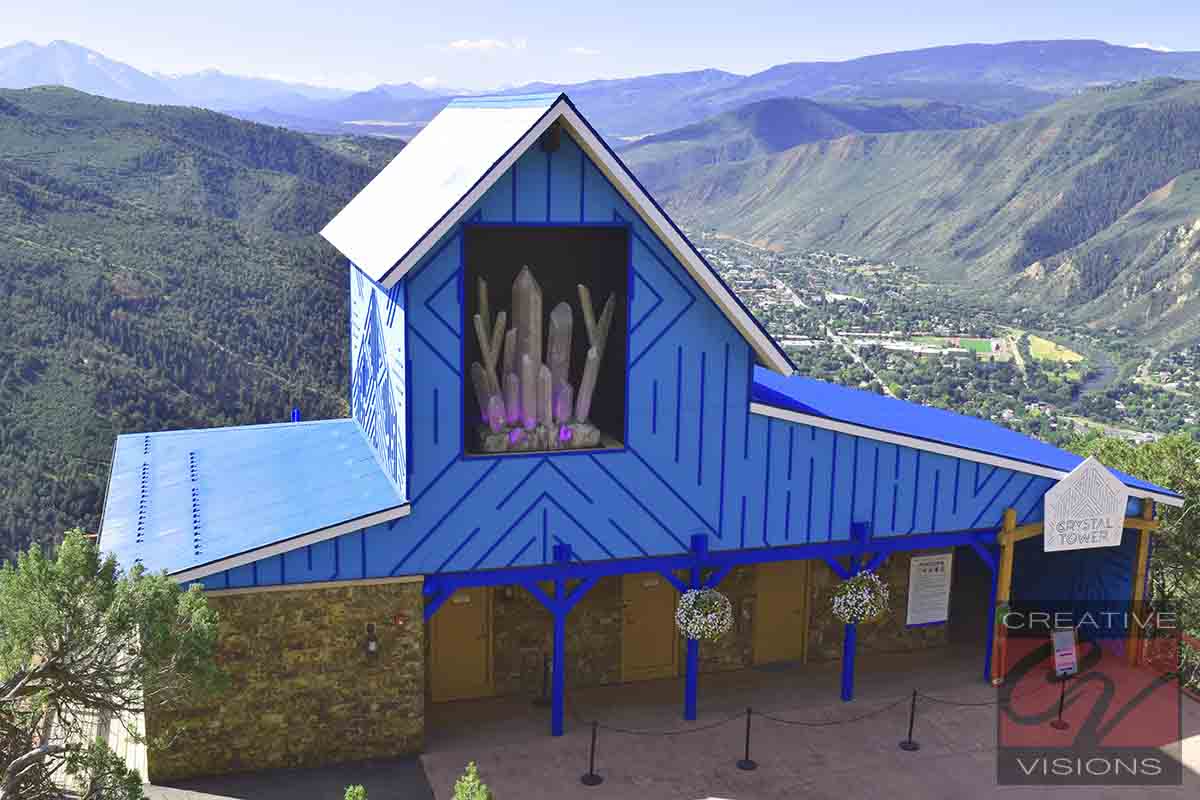 Custom themed building at Glenwood Caverns Adventure Park